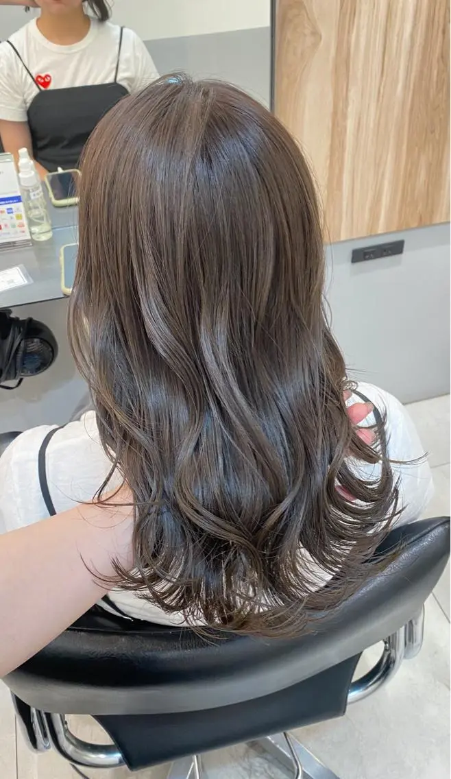 セミロング カラー ヘアアレンジ カット ヘアカラー Hatanaka Airiのヘアスタイル