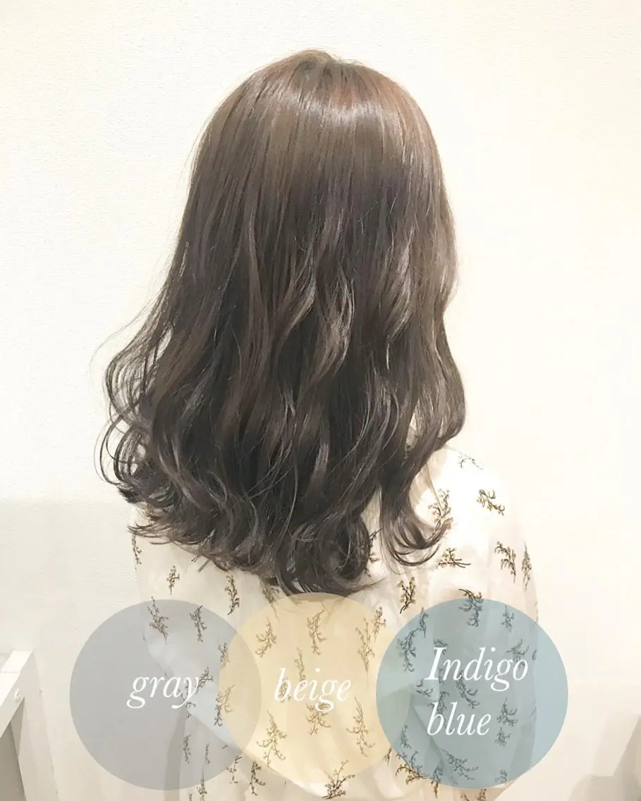 ミディアム カラー 【ツヤ髪カラー】本郷 星音のヘアスタイル