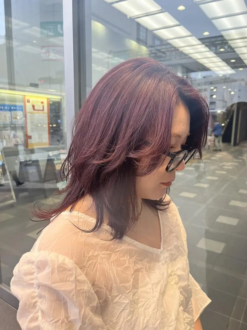 ミディアム カラー ベージュカラー ブリーチ ブラウンカラー ケアブリーチ 透明感カラー カット ヘアカラー 🌜ROW町田 🌛 公式のヘアスタイル