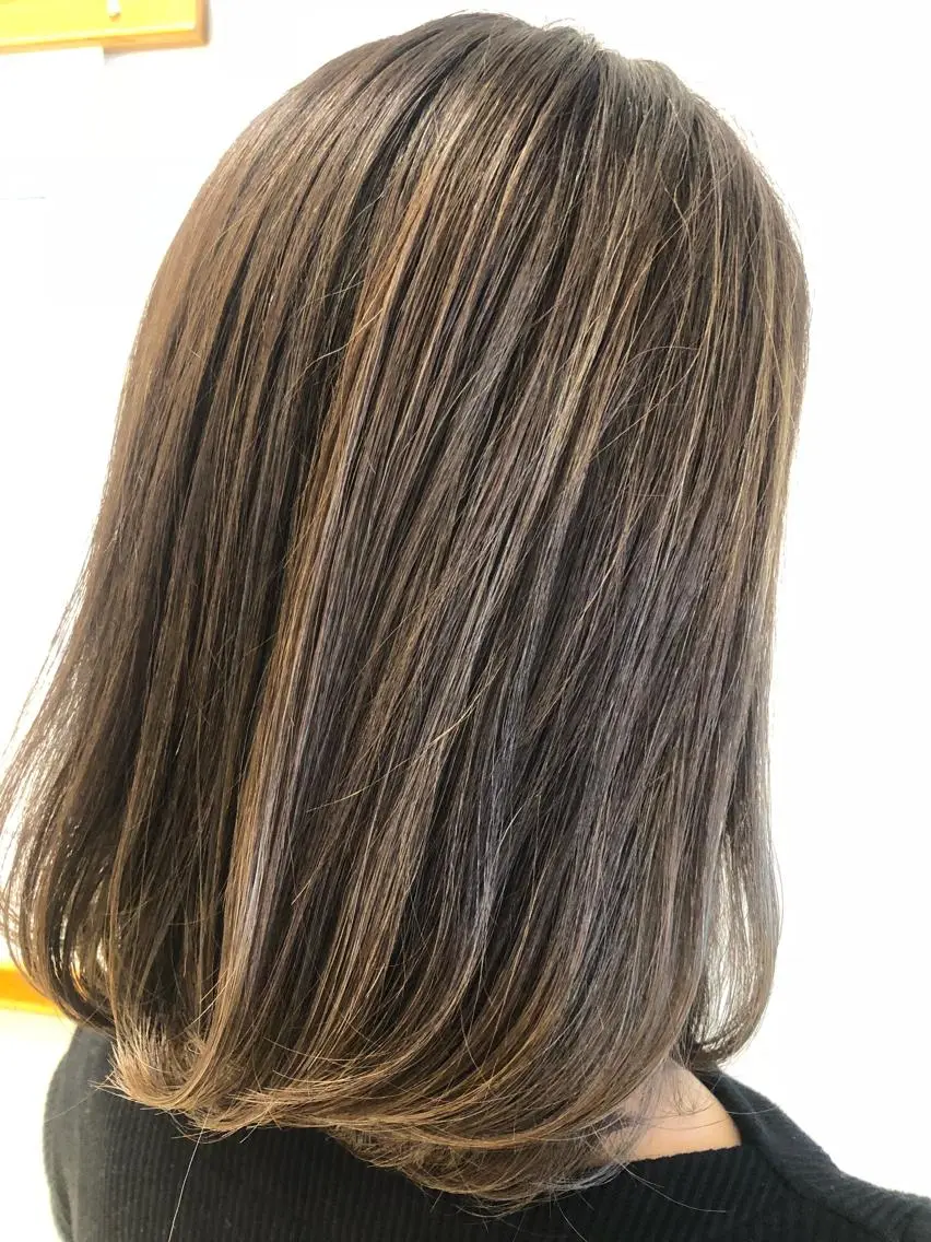 ミディアム ヘアカラー 小夏の⭐️ パパです⭐️のヘアスタイル