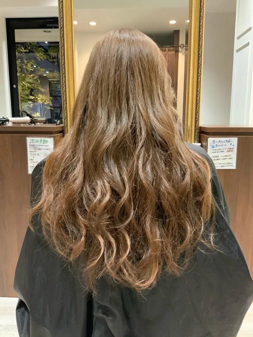 ロング カラー 🌿ストレート🌿 髪質改善☘️シュウヤのヘアスタイル