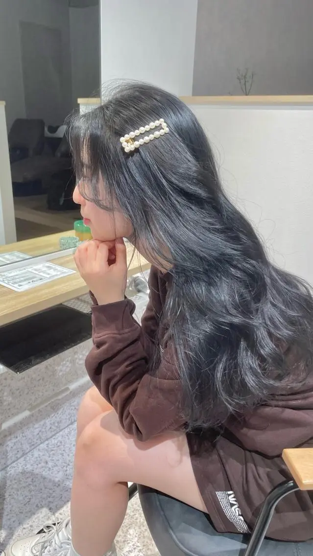 ロング カラー ヘアアレンジ トレンドレイヤー カット/mihoのヘアスタイル