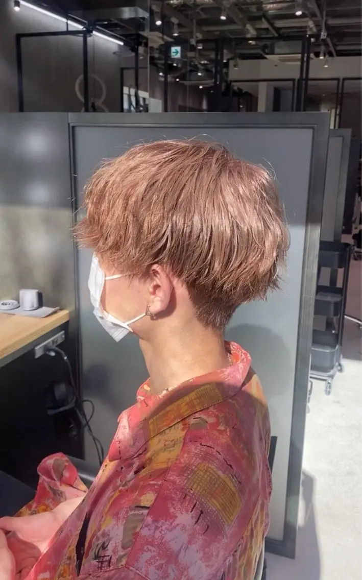 カラー ダブルカラー グレージュ ヘアカラー 横山 カミールのヘアスタイル