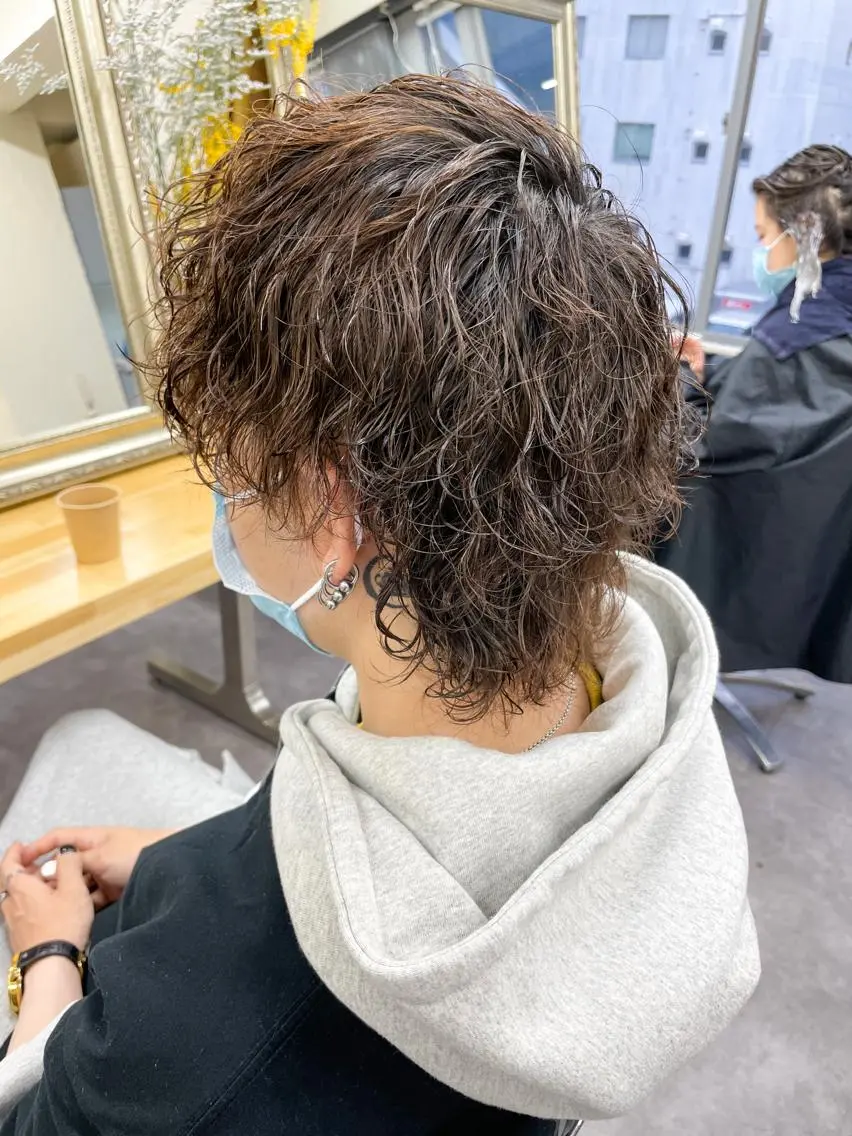 ショート パーマ メンズ カット パーマ メンズパーマ メンズ特化ryoのヘアスタイル