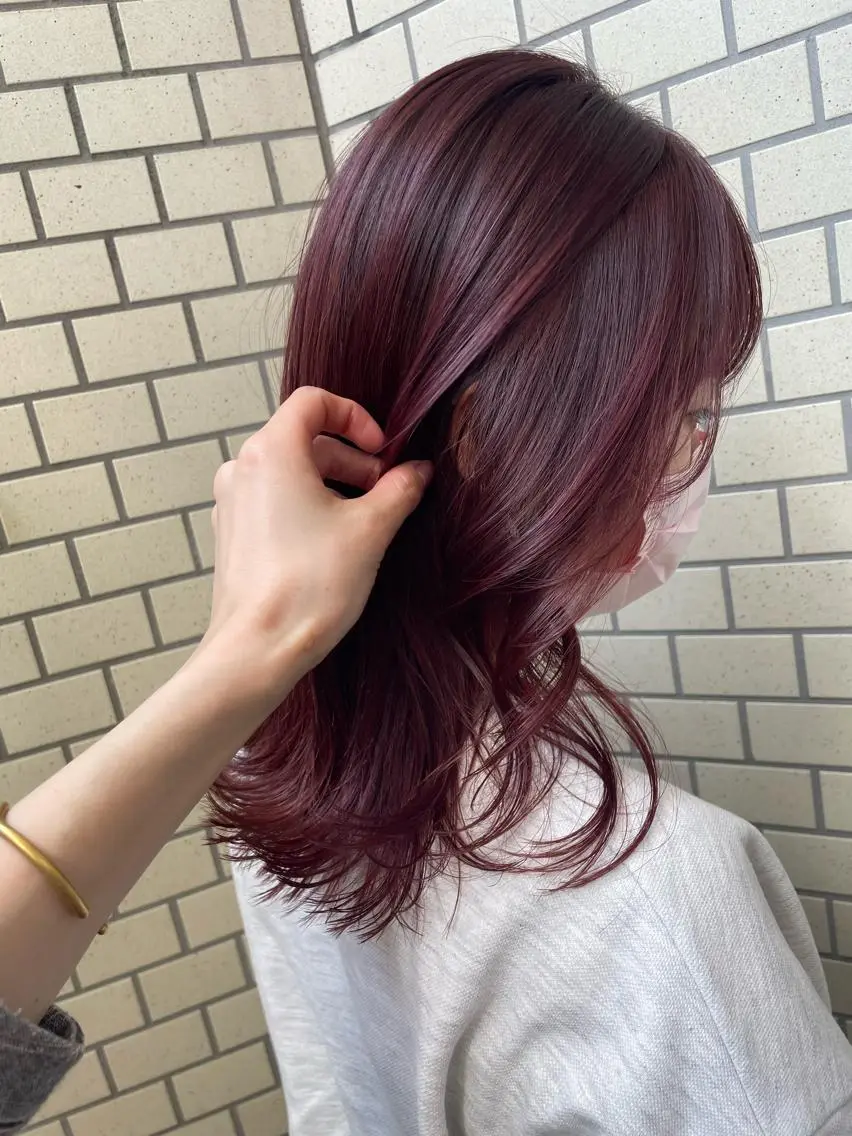 ミディアム カラー ヘアアレンジ layer cut 店長/MIKUのその他イメージ