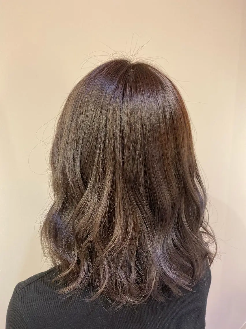 ミディアム カラー RIYA❤︎ Aujuaソムリエのヘアスタイル