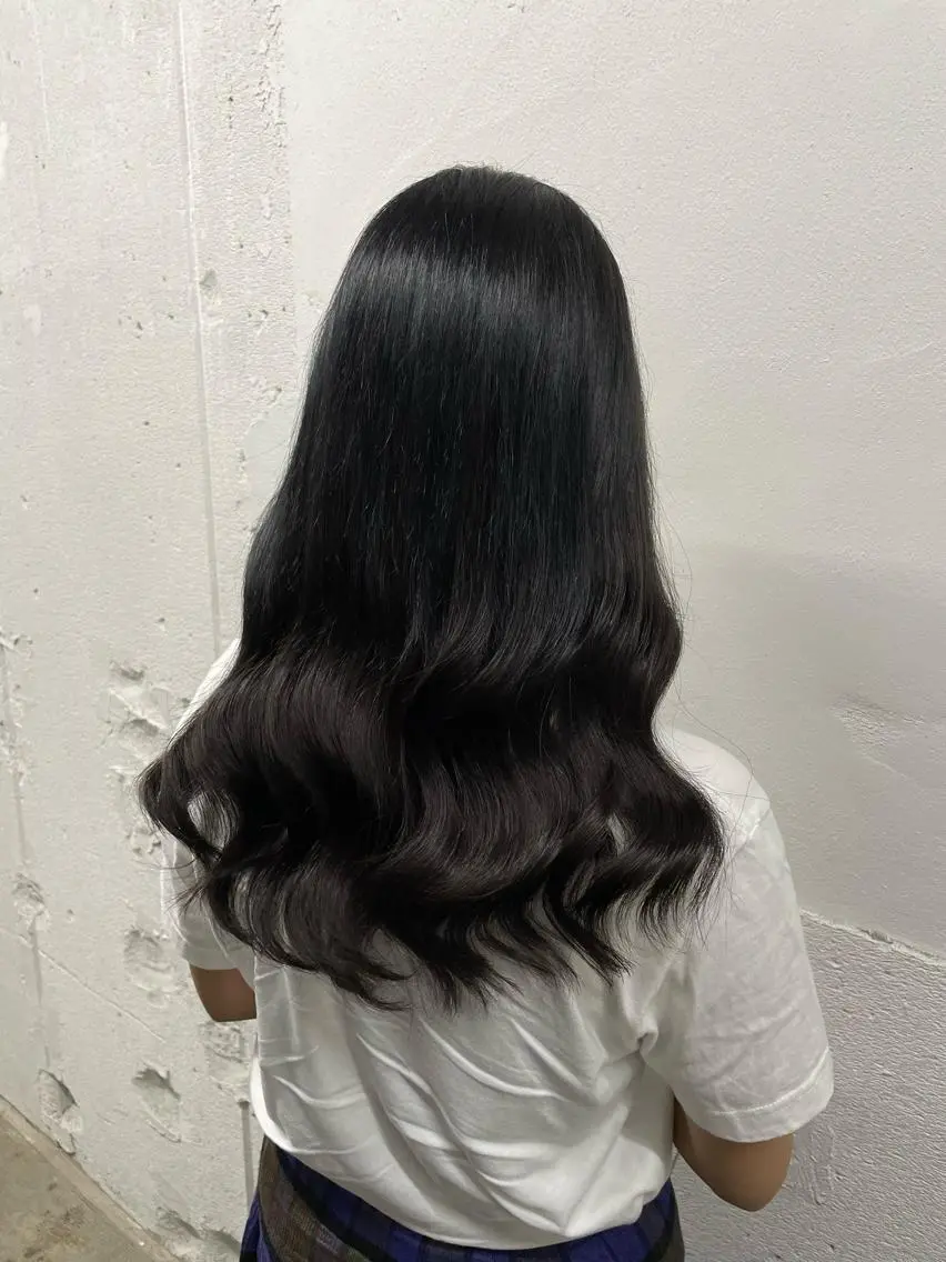 ロング カラー シールエクステ バレイヤージュ ミストバング ダブルカラー  フェイスフレーミング ヘアカラー エクステ 🧡艶髪/エクステ 🫧🧡YUKI❄️のヘアスタイル