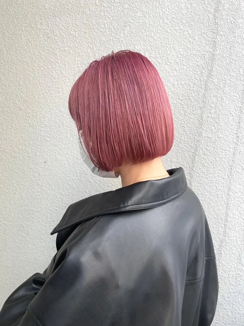ショート カラー ヘアカラー トリートメント ブリーチカラー🌈 石垣翔太のヘアスタイル