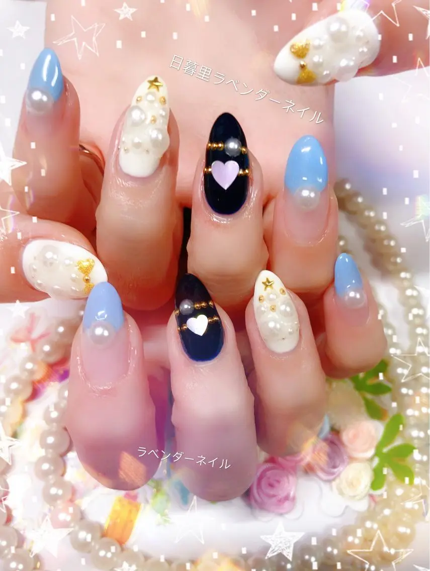 ネイル ラベンダー💖日暮里 ルル💖ネイルのネイルデザイン