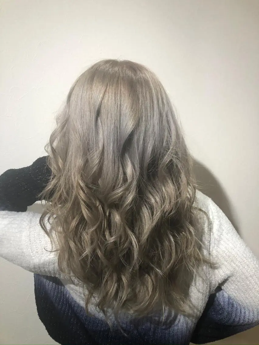 セミロング カラー メンズ 🧡可愛い色落ち🧡 ハイトーン特化🧡のヘアスタイル