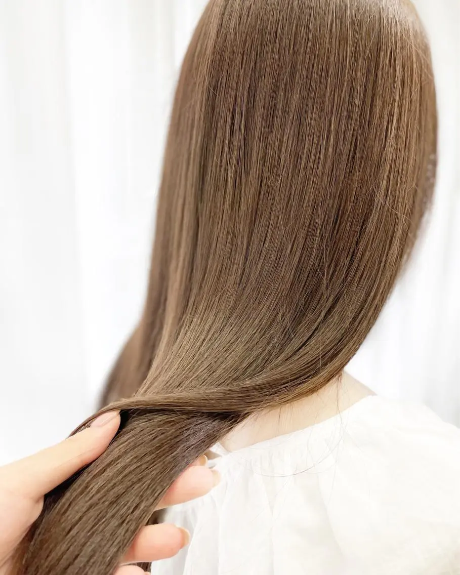 ロング カラー トリートメント 韓国ヘア🤍髪質改善 🇰🇷AKANEのヘアスタイル
