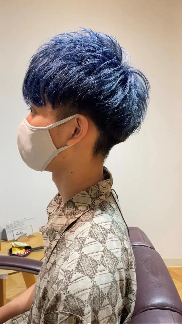 ショート メンズ マッシュ 刈り上げ 羽佐間 百恵のヘアスタイル