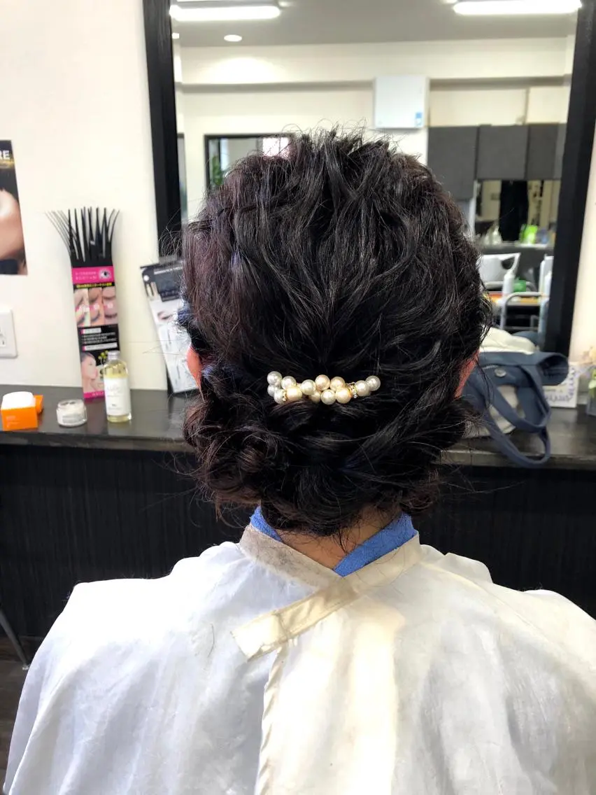 セミロング ヘアアレンジ 田中 真理のヘアスタイル