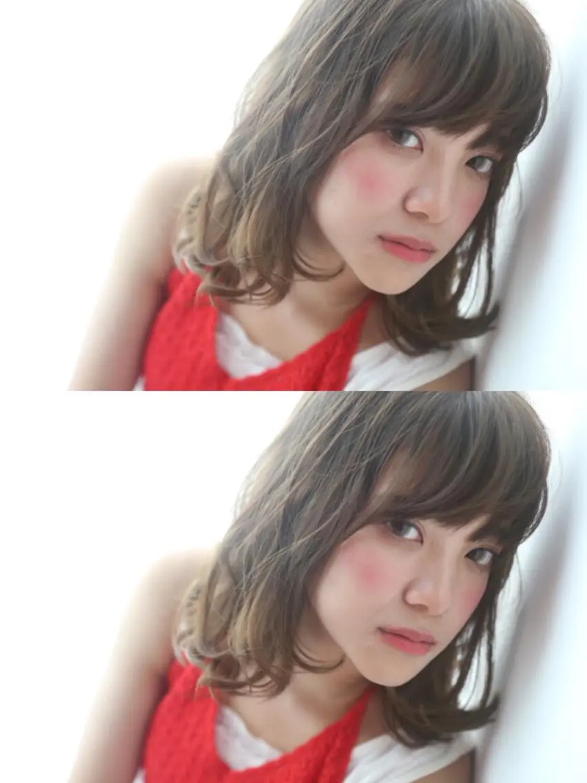 ミディアム カラー 透明感カラー シアカラー×髪質改善 技術保証/浦前翼のヘアスタイル
