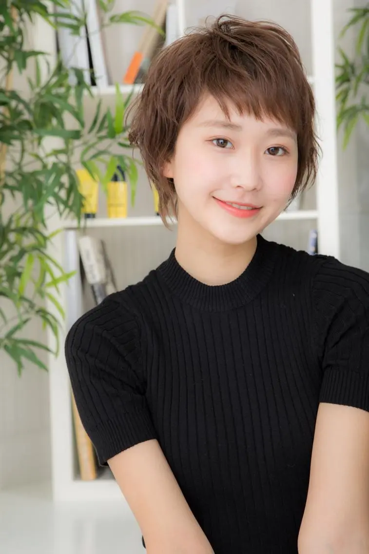 ミディアム カラー パーマ カット 髙木 みのりのヘアスタイル
