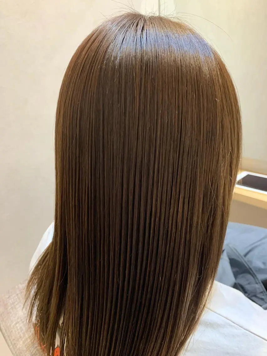 セミロング カット 縮毛矯正 newiネウィ _naoのヘアスタイル