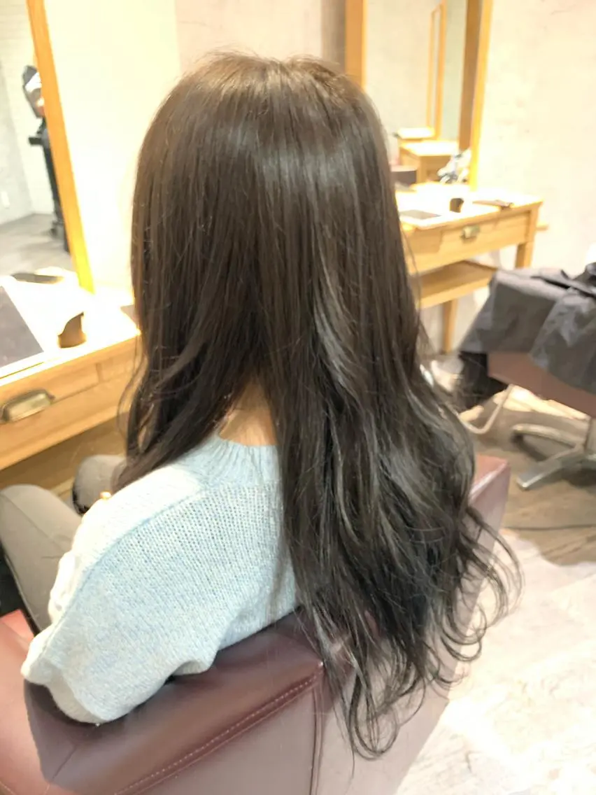 ロング カラー 中川歩 髪質改善 ツヤカラー【横浜】のヘアスタイル