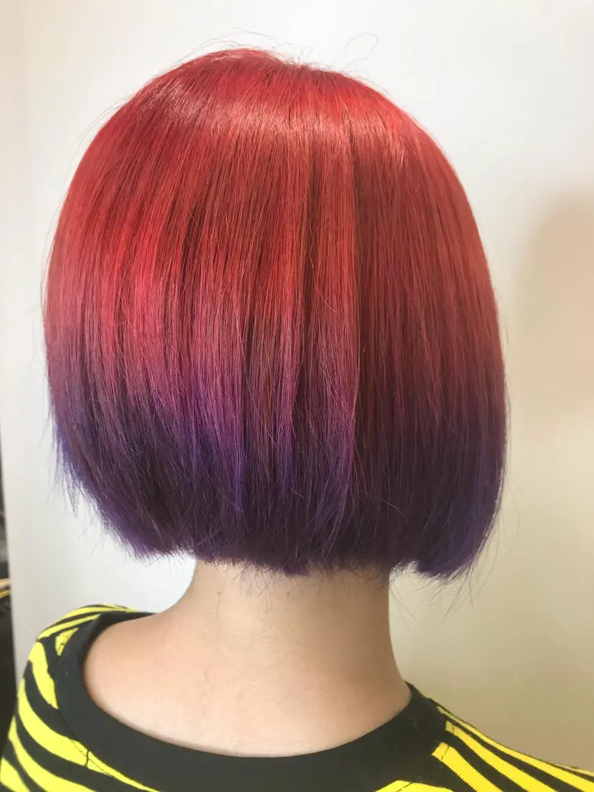 カラー レッドカラー 新宿駅近♡個室 ♡関口三都季🌜のヘアスタイル