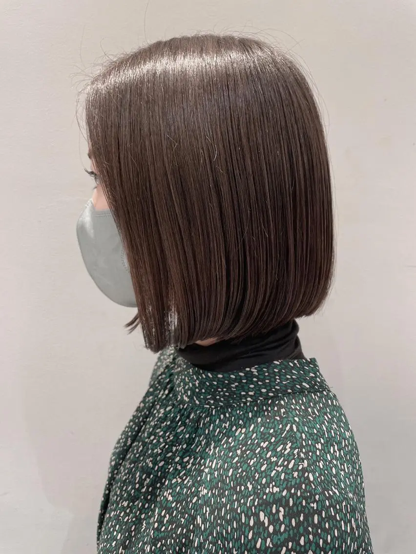 ミディアム ボブ トリートメント カット トリートメント 🦖鶴岡 香純🦖のヘアスタイル