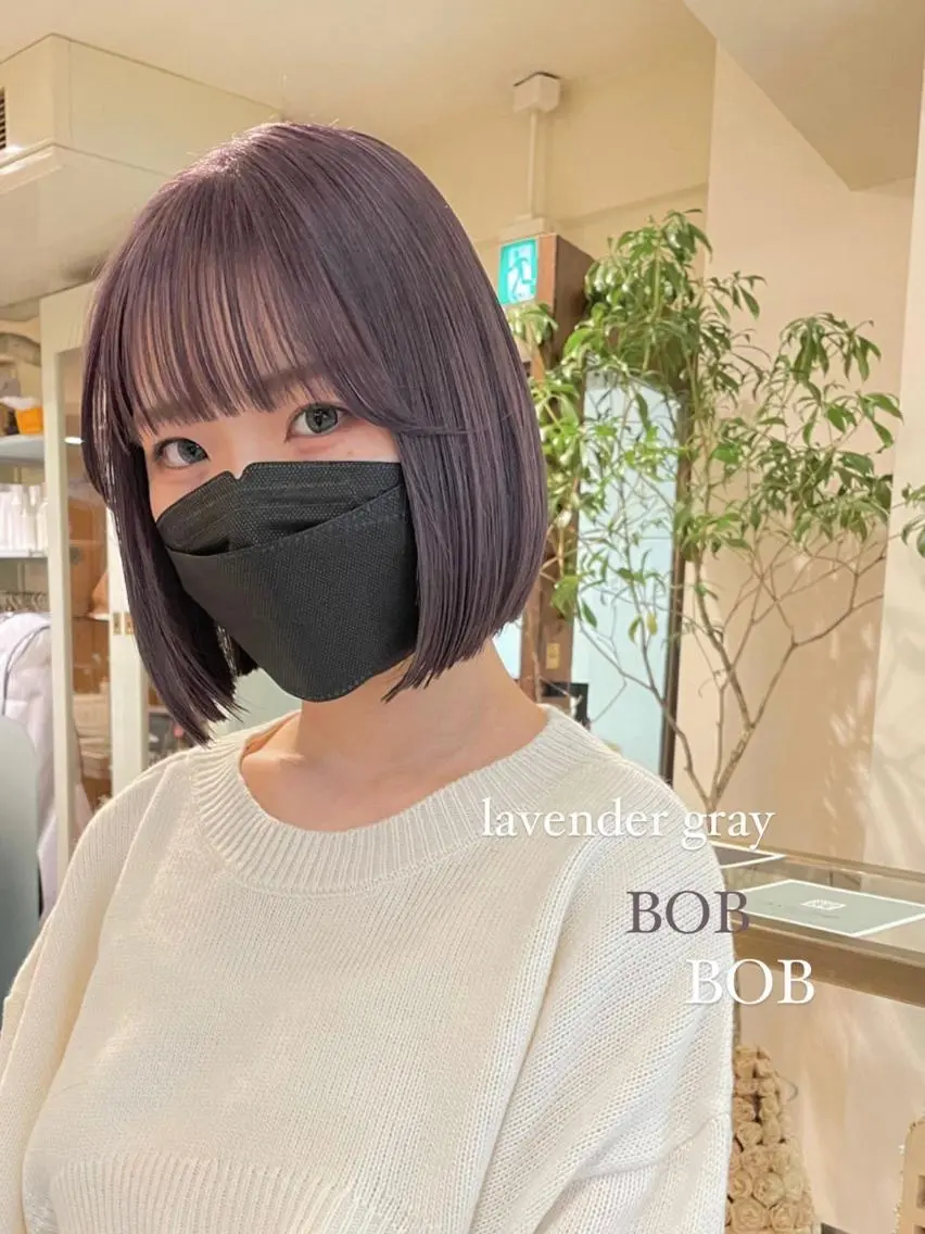 ミディアム カラー 似合わせ×くすみ カラー🤎yuukaのヘアスタイル