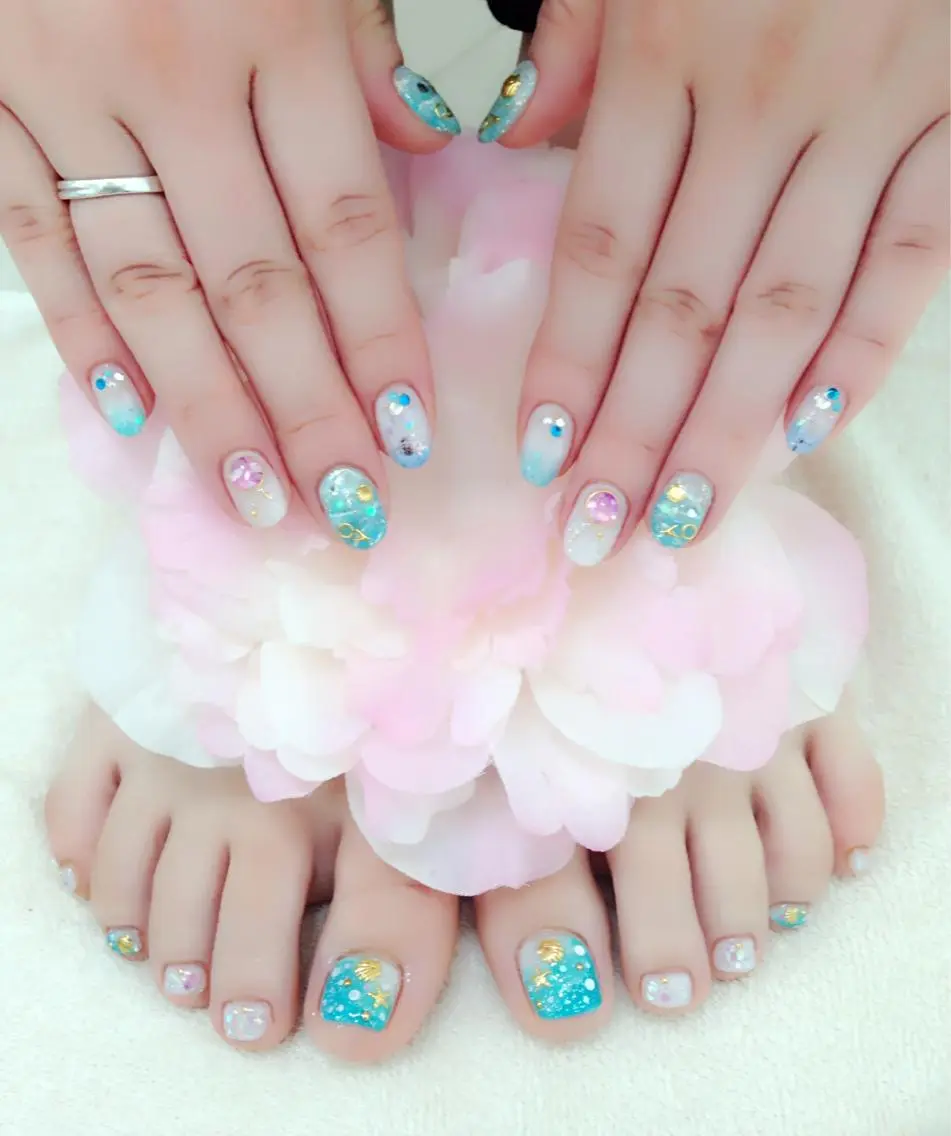 ネイル 🩵池袋heart nail🩵のネイルデザイン