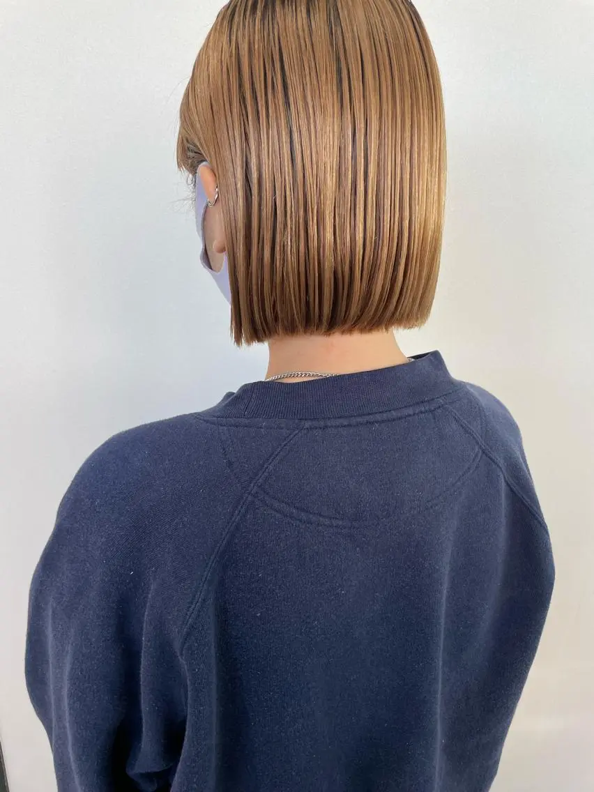 ショート カラー バレイヤージュ ブリーチ ケアブリーチ ダブルカラー イヤリングカラー 🌈新田 みどり🌈のヘアスタイル