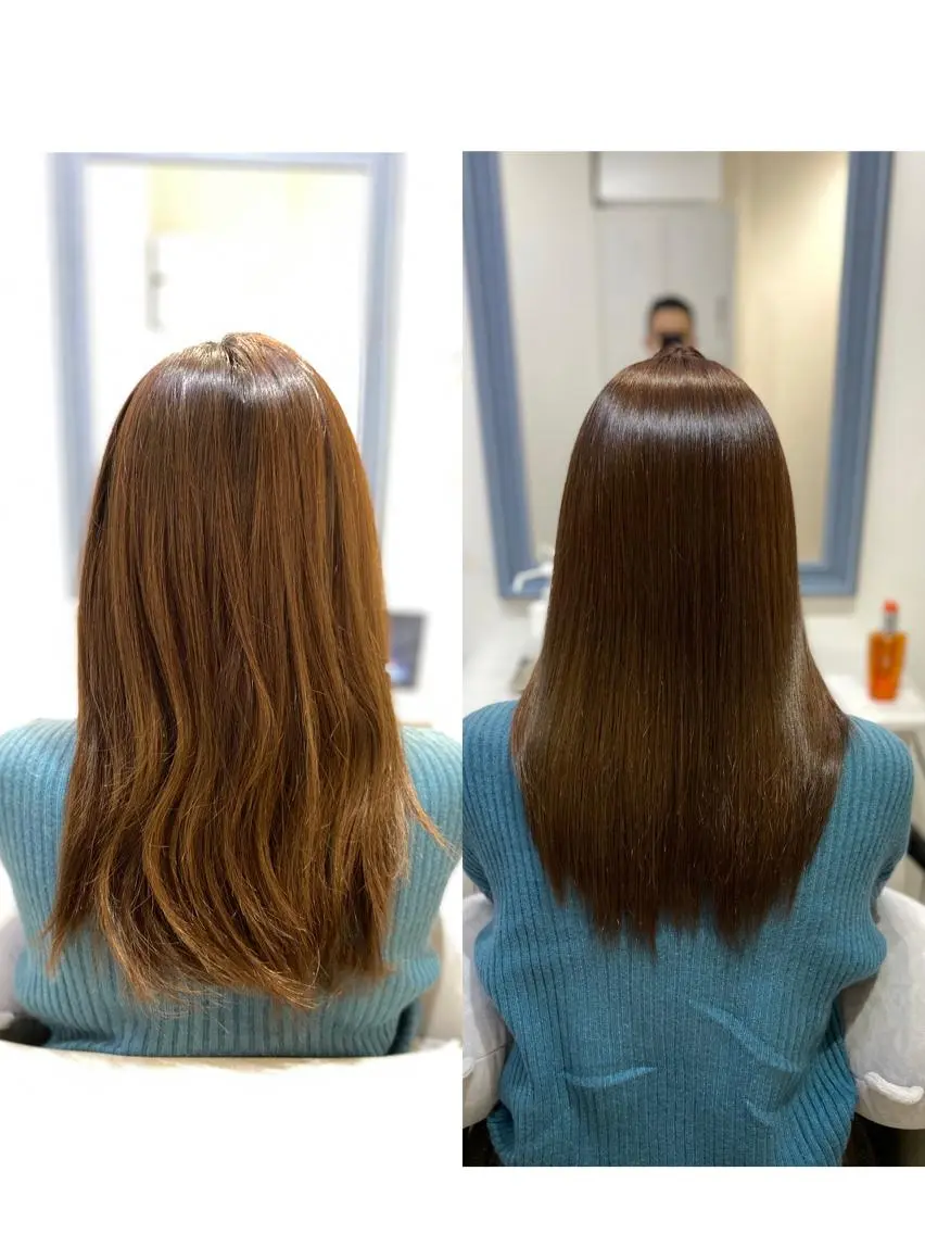 ロング カラー ブリーチ 髪質改善 ✨髪質改善が大好評✨ 美容室lic近藤✨のヘアスタイル