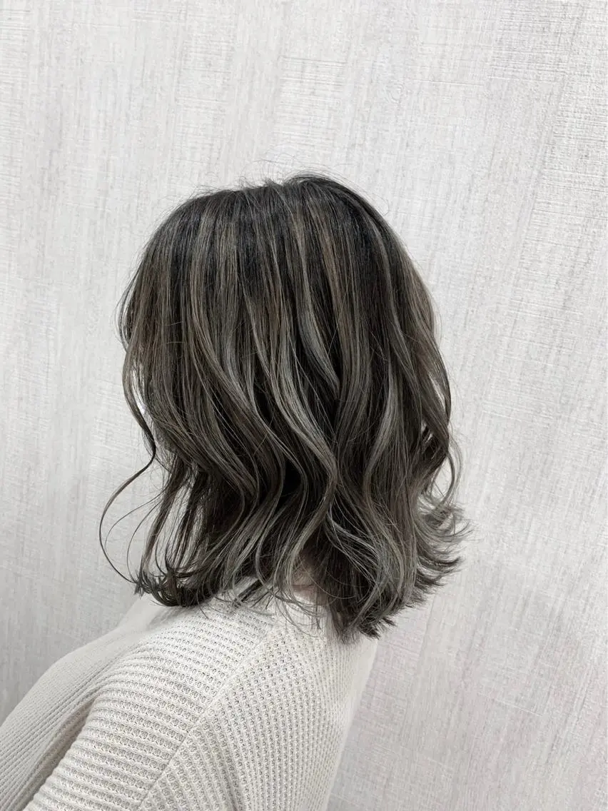 ミディアム カット 縮毛矯正 店長✨レイヤー✖️ 髪質改善✖️韓国ヘアのヘアスタイル