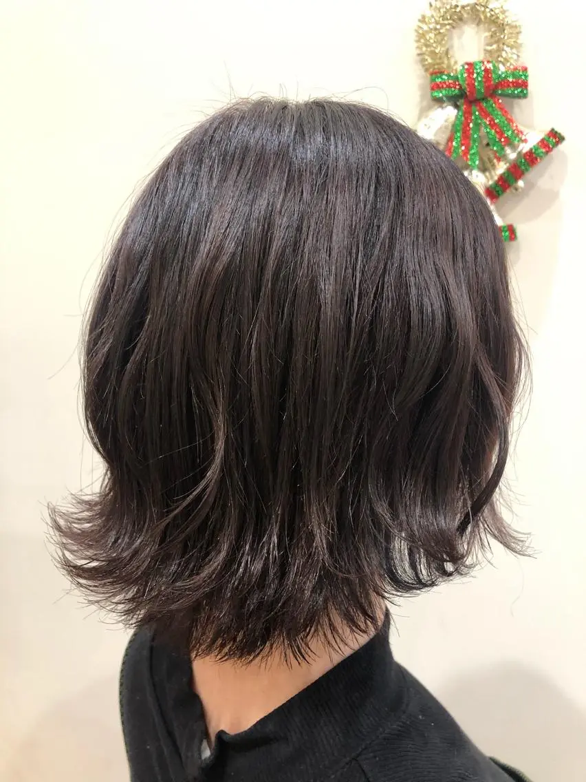 ショート カラー アッシュ 透明感カラー ラベンダーカラー ラベンダーアッシュ Amour なぐらのヘアスタイル