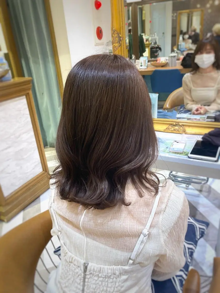 ミディアム ‎🤍髪質改善‎🤍 レイヤーカット‎🤍のヘアスタイル