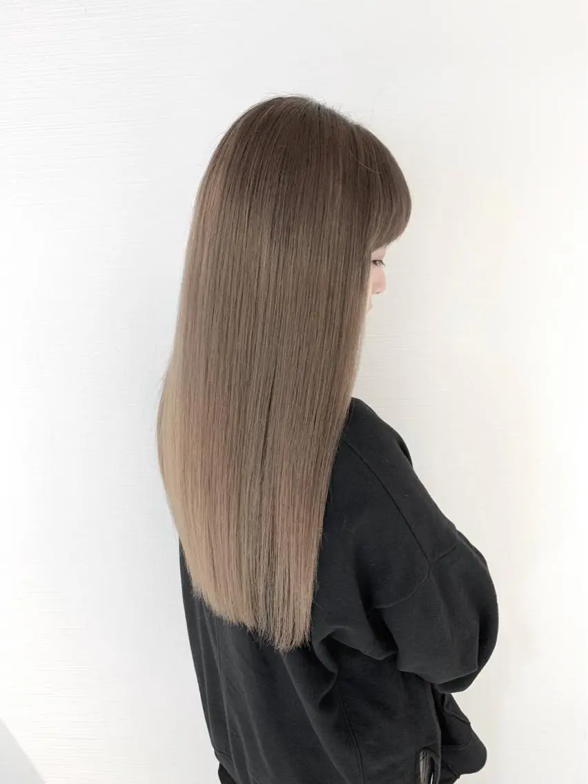 ロング カラー ヘアアレンジ アクアカラー バレイヤージュ ベージュカラー ブリーチ ブロンド カット ヘアカラー トリートメント 🌻Insta指名 NO.1🌻Shoのヘアスタイル