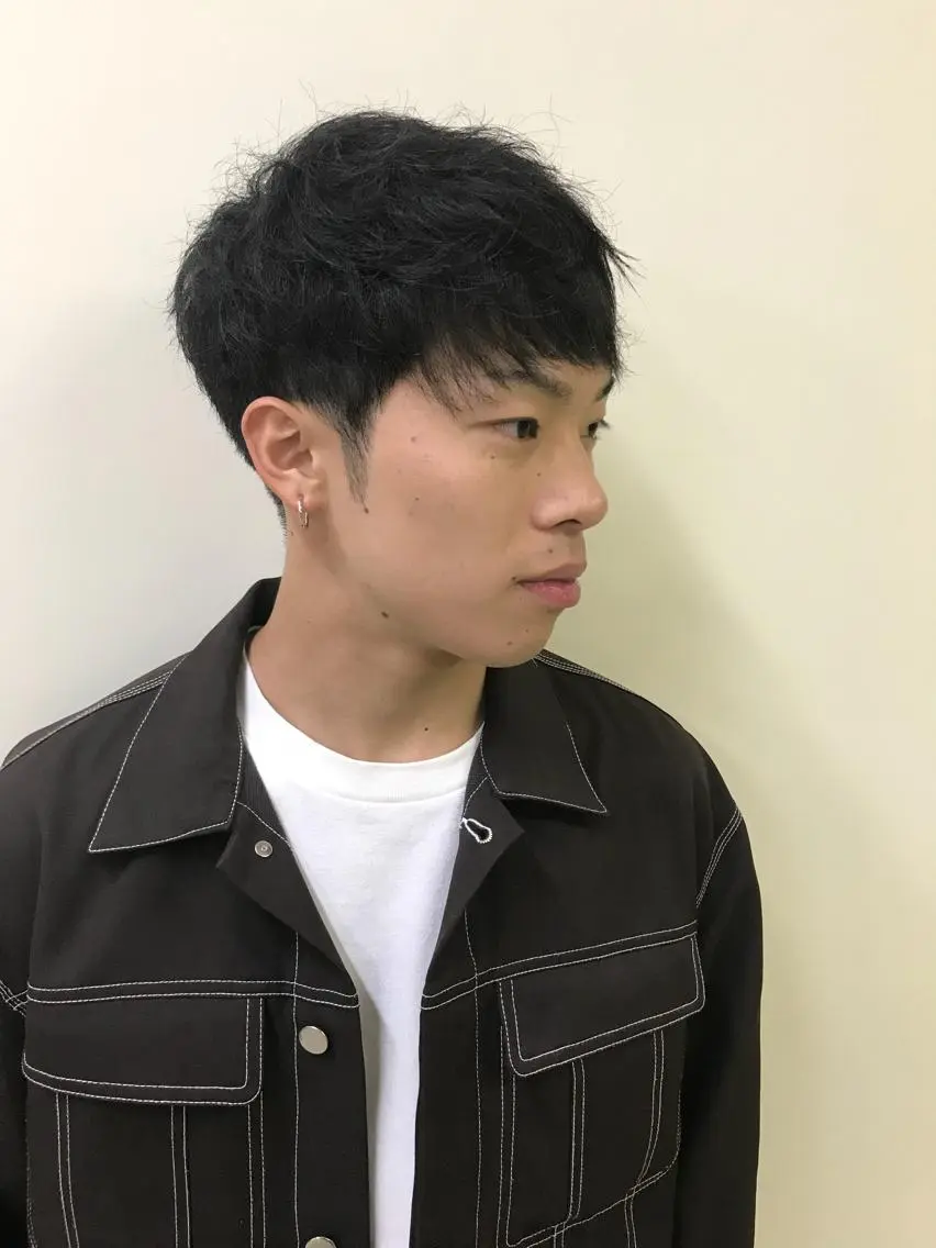 ミディアム 石川 裕大のヘアスタイル