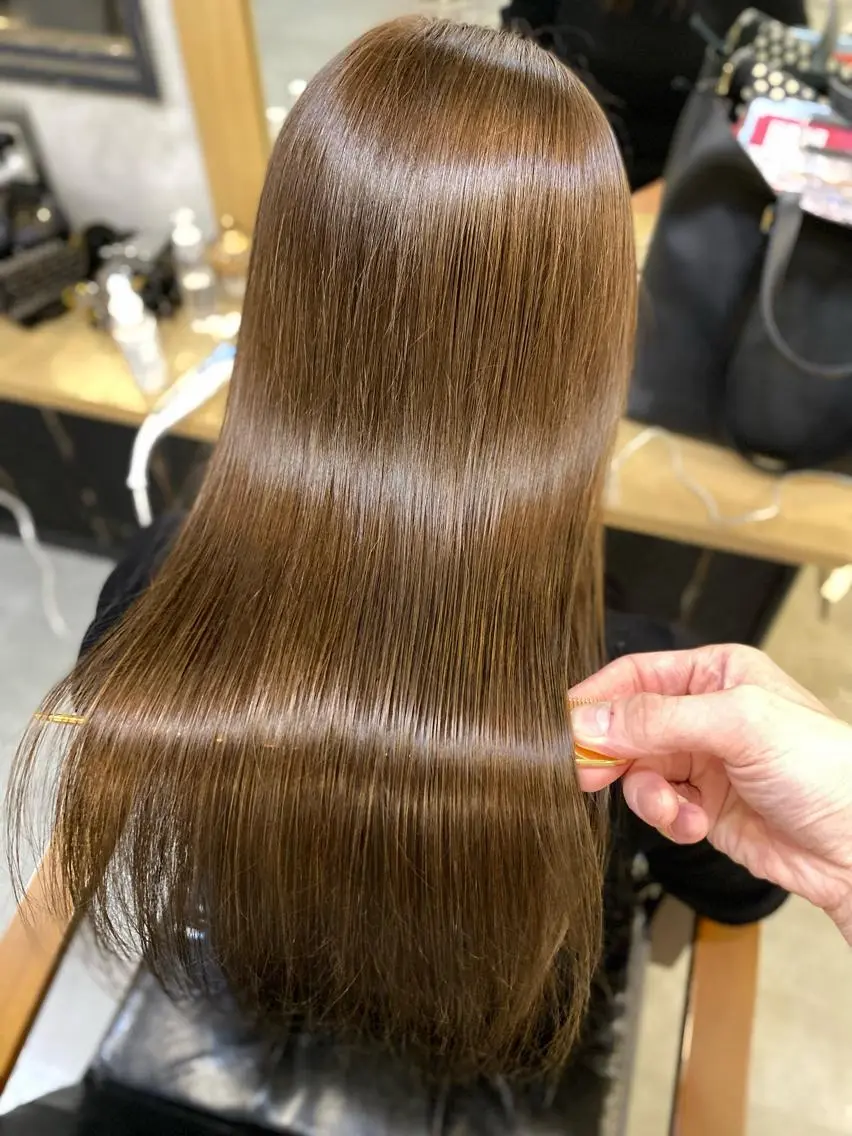 ロング カット ヘアカラー トリートメント ヘッドスパ ヘアセット 美髪矯正 🌈髪質改善 山下のヘアスタイル