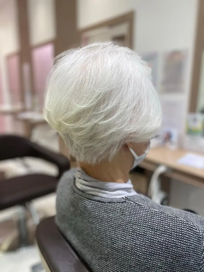 ショート パーマ ミセス ✨髪質改善が大好評✨ 美容室lic近藤✨のヘアスタイル