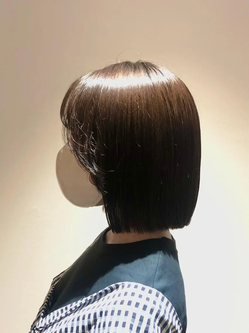 ショート 切りっぱなしボブ ボブ 村松 花笑のヘアスタイル