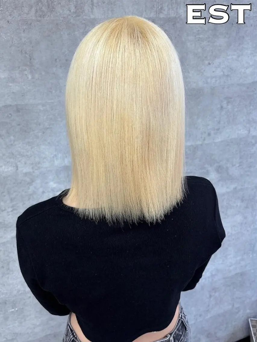 カラー ロング シールエクステ バレイヤージュ ベージュカラー ブリーチ ケアブリーチ カット ヘアカラー エクステ MORI MARIKAのヘアスタイル