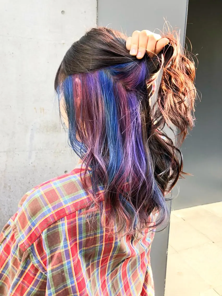 ミディアム カラー ヘアアレンジ ユニコーンカラー ミニモお気に入り数 No.1宍戸雄弥のヘアスタイル