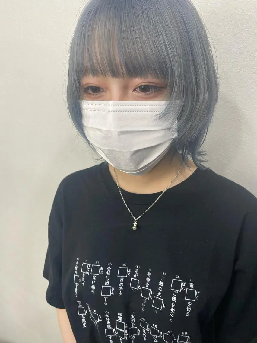 ミディアム ウルフカット Zina西新 井上貴幸のヘアスタイル