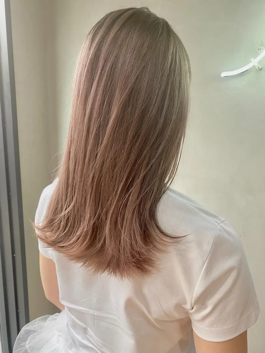 ミディアム カラー パーマ ヘアアレンジ メンズ キッズ ネイル マツエク・マツパ 🌸グレージュ/ ベージュ🌸yutaのヘアスタイル