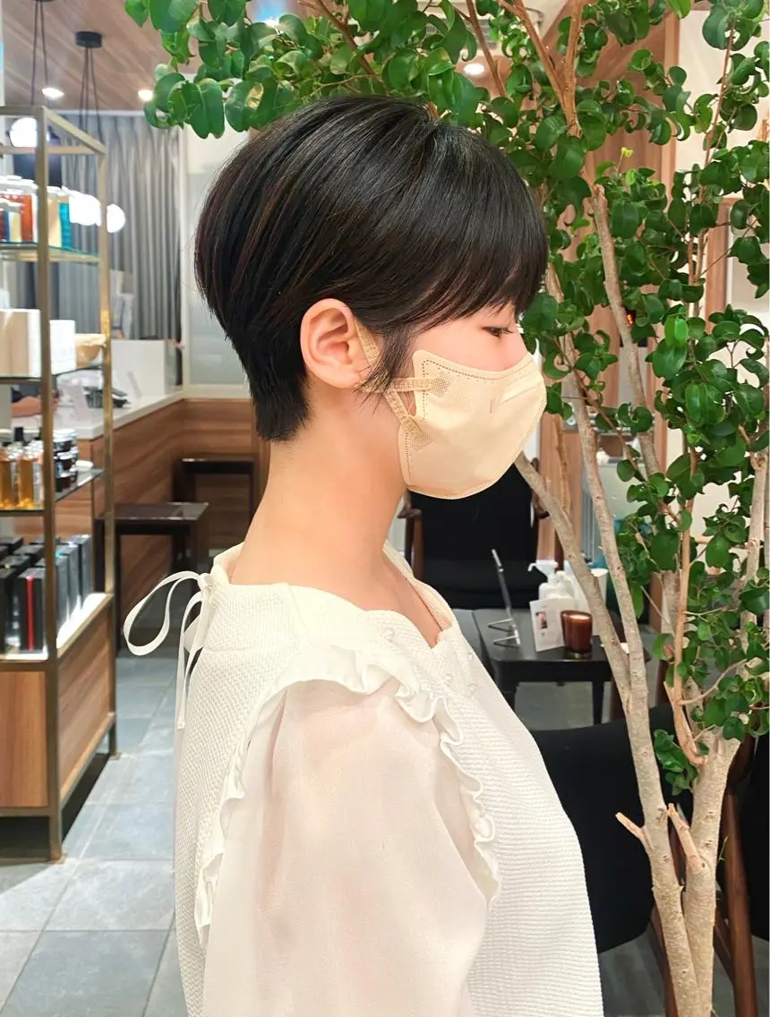 ショート カラー パーマ ショートヘア 🍃服部 雅哉🍃銀座◎のヘアスタイル