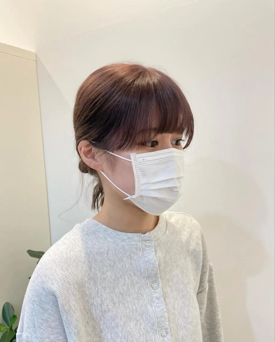 ミディアム カット ヘアカラー トリートメント minatsu 東京の技術を京都でのヘアスタイル