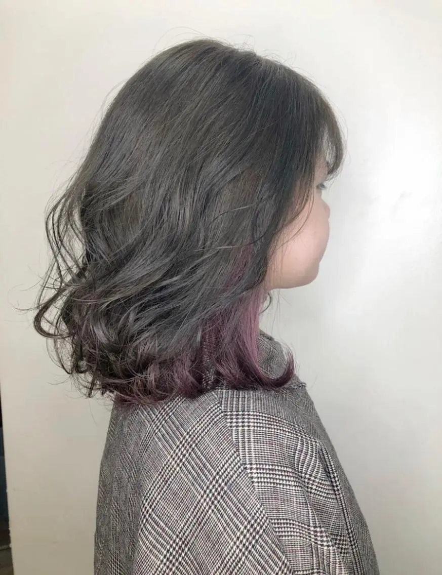 ミディアム カラー ブリーチ インナーカラー Kimura Miyukiのマツエク・マツパデザイン