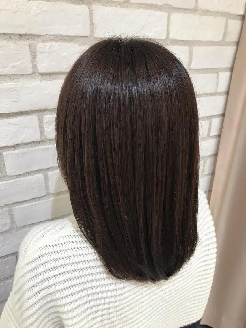 セミロング 髪質改善 トリートメント トリートメント 米良 志織のヘアスタイル