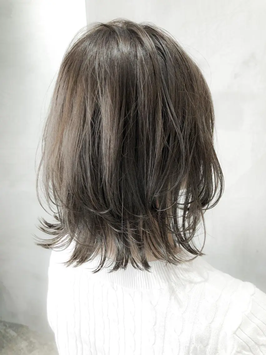ミディアム カラー ヘアアレンジ カット ヘアカラー トリートメント ryota .のヘアスタイル