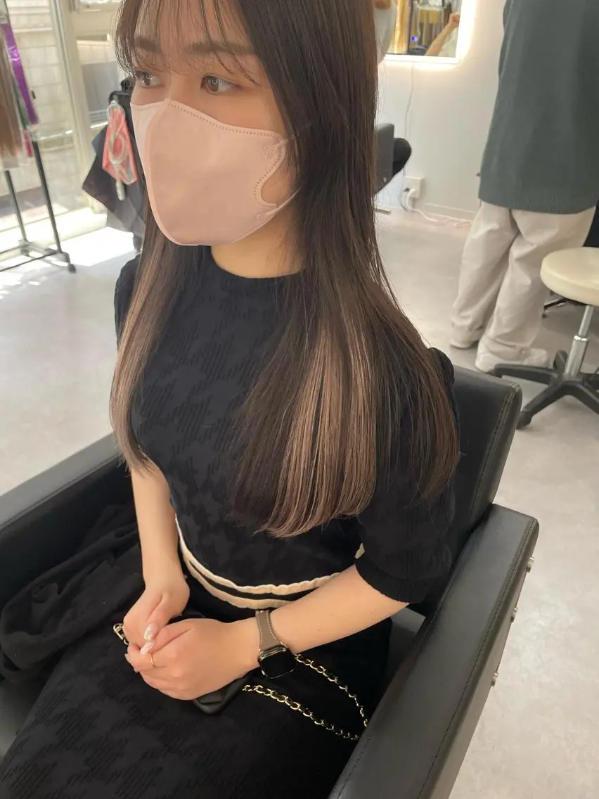 ロング カラー ヘアアレンジ メンズ メンズブリーチ メンズハイトーン ベージュカラー ブリーチ ケアブリーチ Cielro/ダブル カラー/西田咲希のヘアスタイル