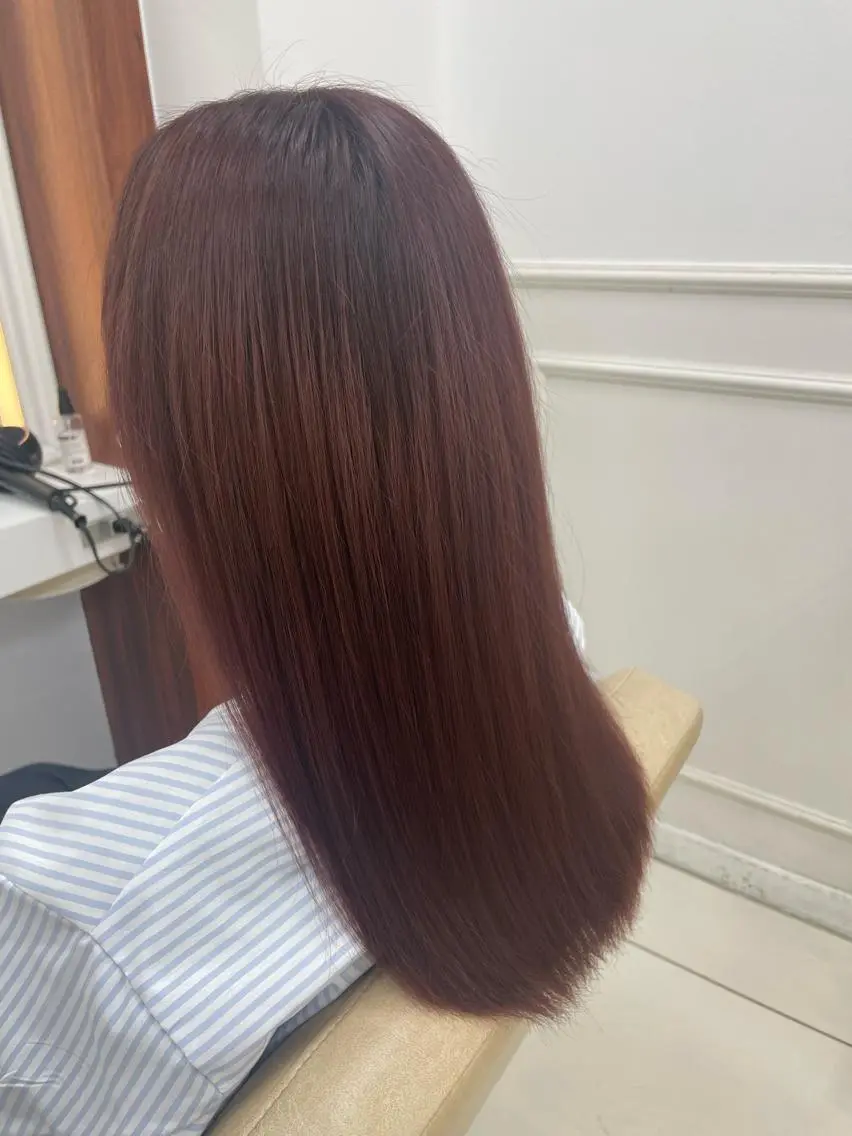 ミディアム 暖色🎀ゆるふわ☁️ MOERI 🍒のヘアスタイル