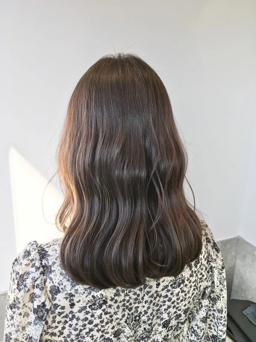 ミディアム カラー ブルーカラー ブルーバイオレット バイオレットカラー ヘアカラー トリートメント ヘッドスパ ヘアセット yoshi ☆のヘアスタイル