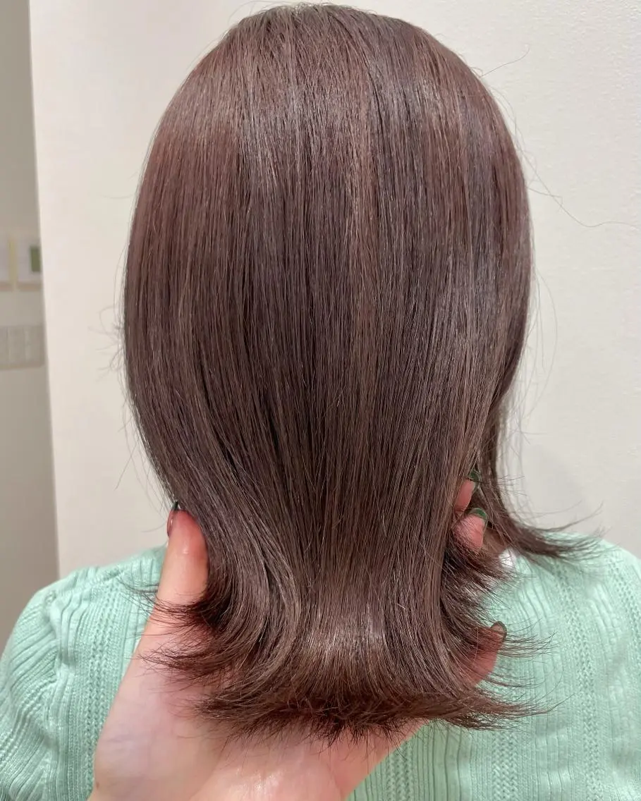 セミロング カラー mir MIYUのヘアスタイル