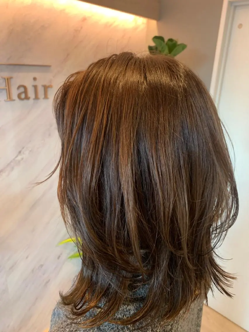 ミディアム カット 永田 よしはるのヘアスタイル