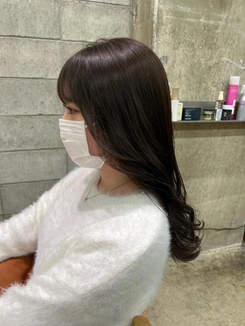 カラー アッシュ アッシュブラウン ブラウンカラー ヘアカラー kento レイヤーカットのヘアスタイル